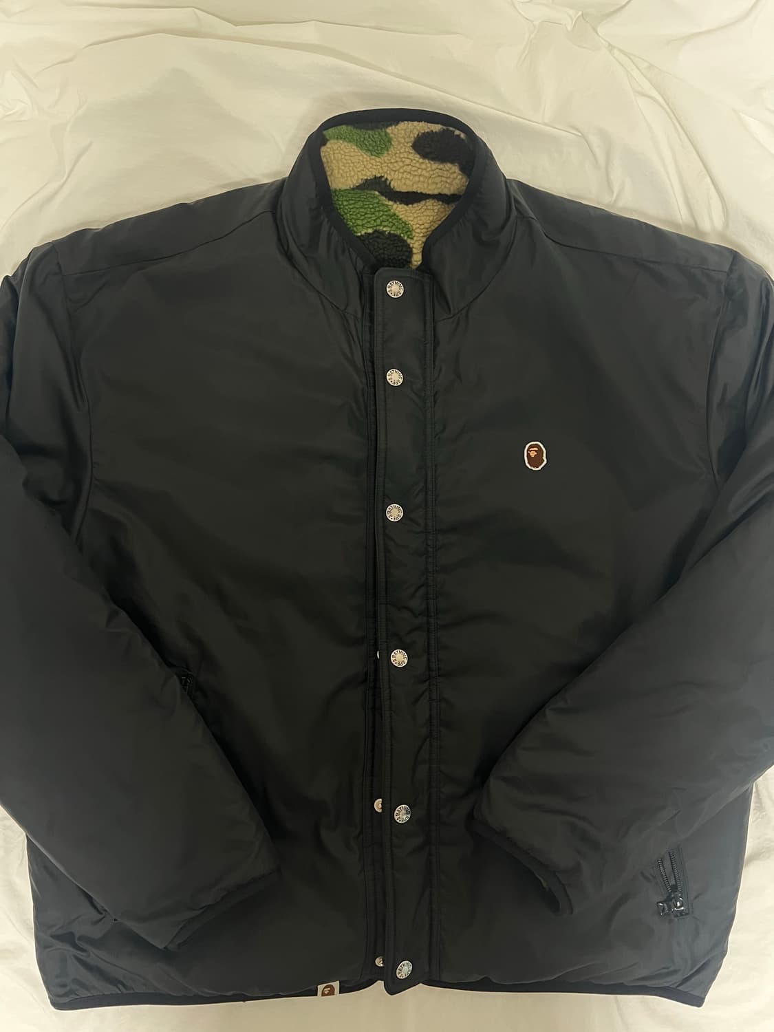 [XL] 베이프 abc 카모 리버시블 플리스자켓 상품이미지4