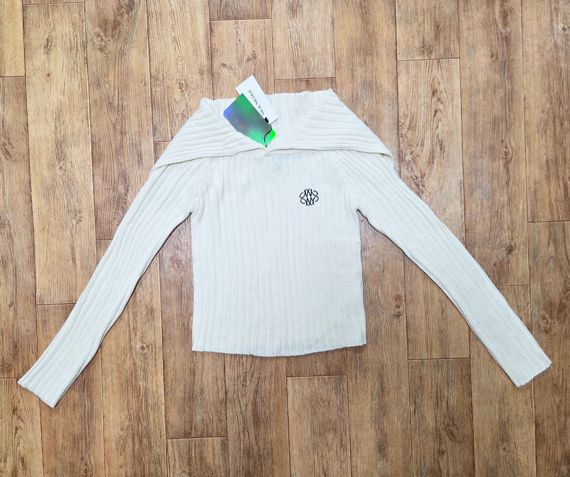 닉앤니콜(NICK NICOLE) 세일러 오프숄더 니트 프리사이즈 새상품 상품이미지6