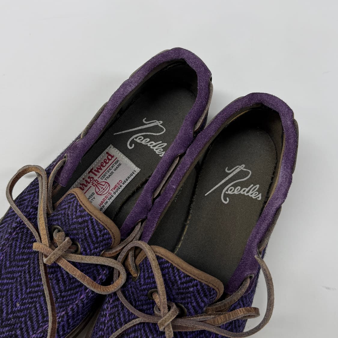 Needles x Harris Tweed boat shoes 상품이미지5