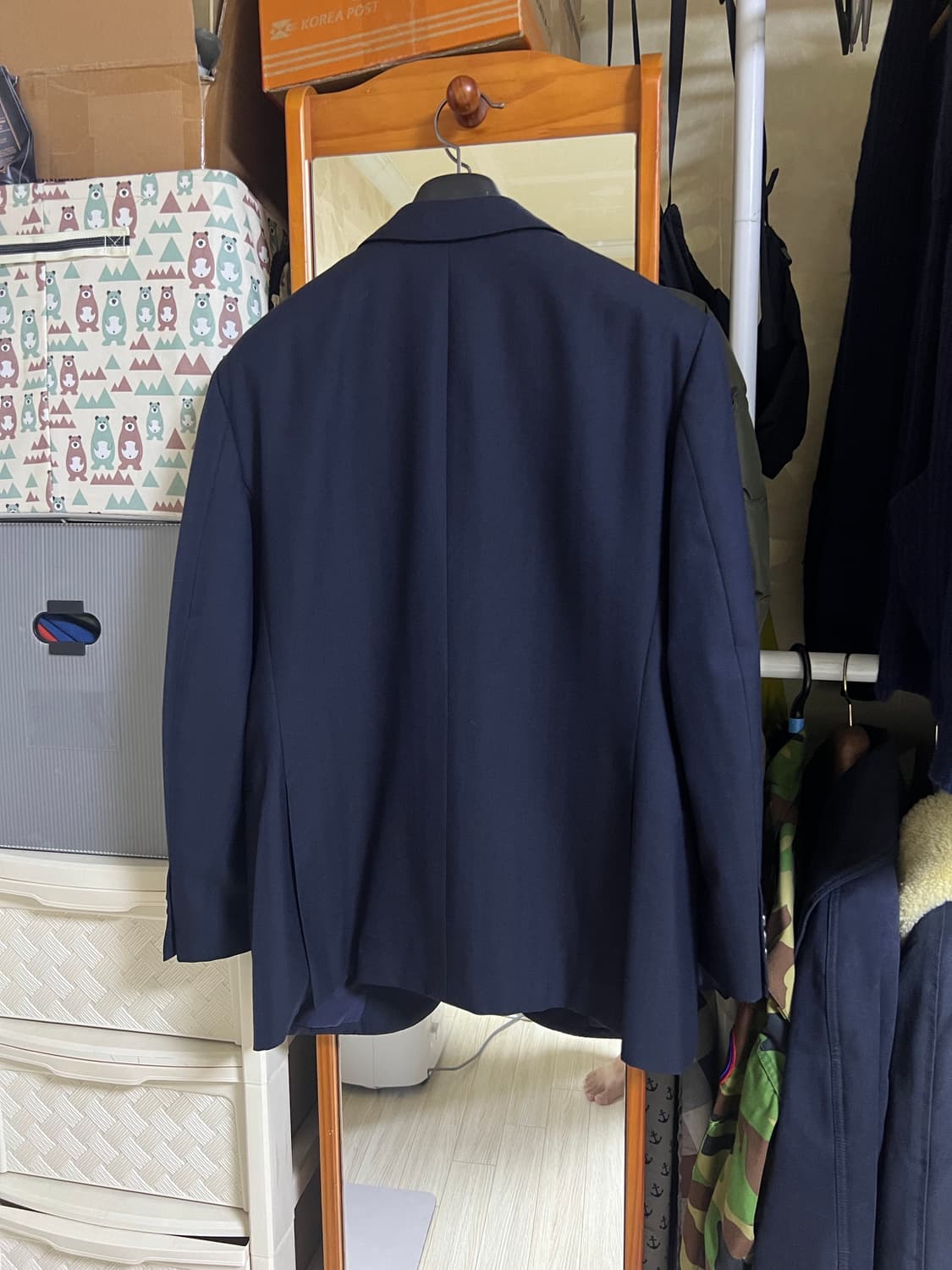 럼스골든베일 네이비 헤링본 비스포크 맞춤 자켓 상품이미지2