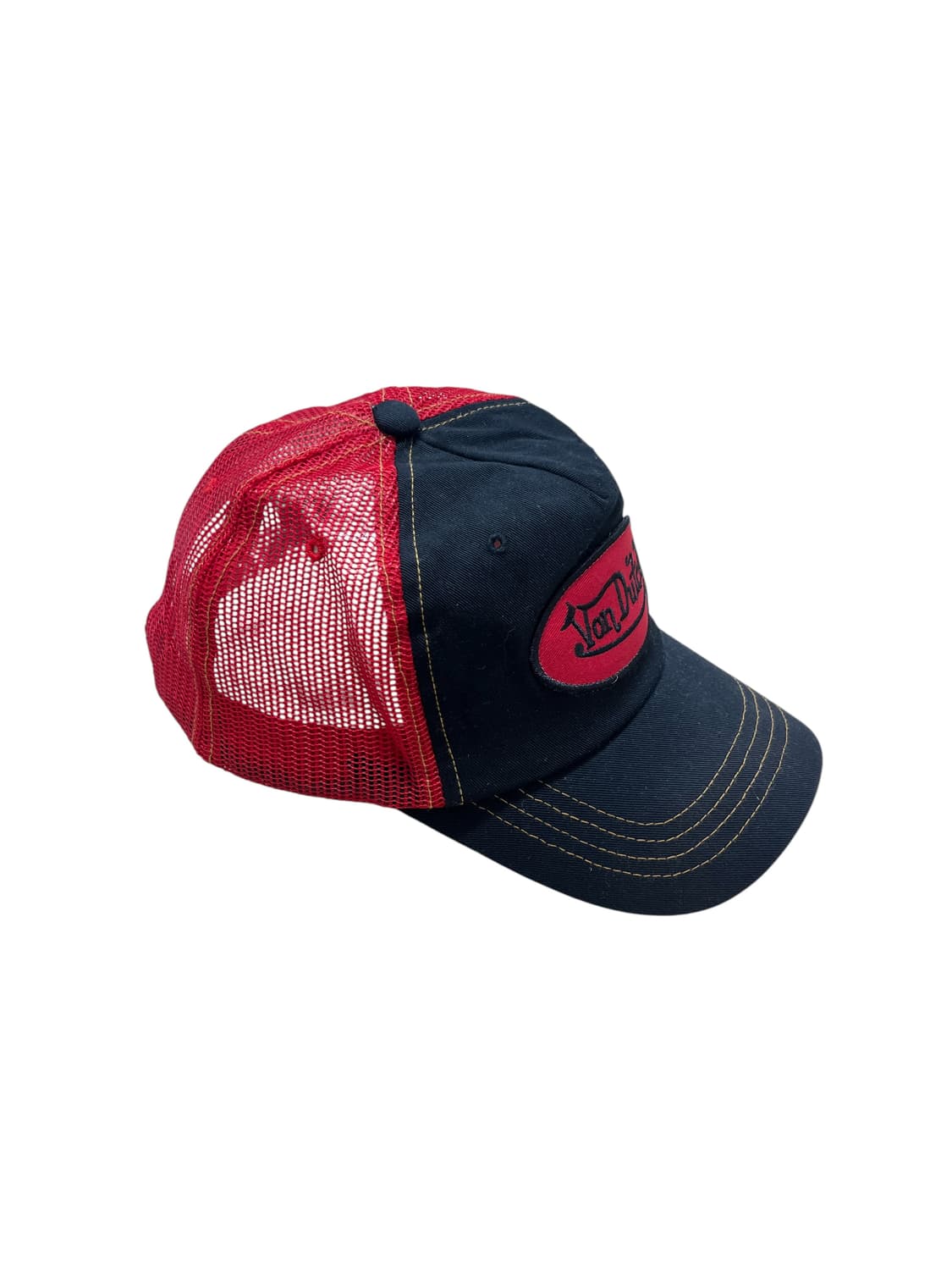 00s Von Dutch 레드 블랙 트러커 캡 상품이미지2