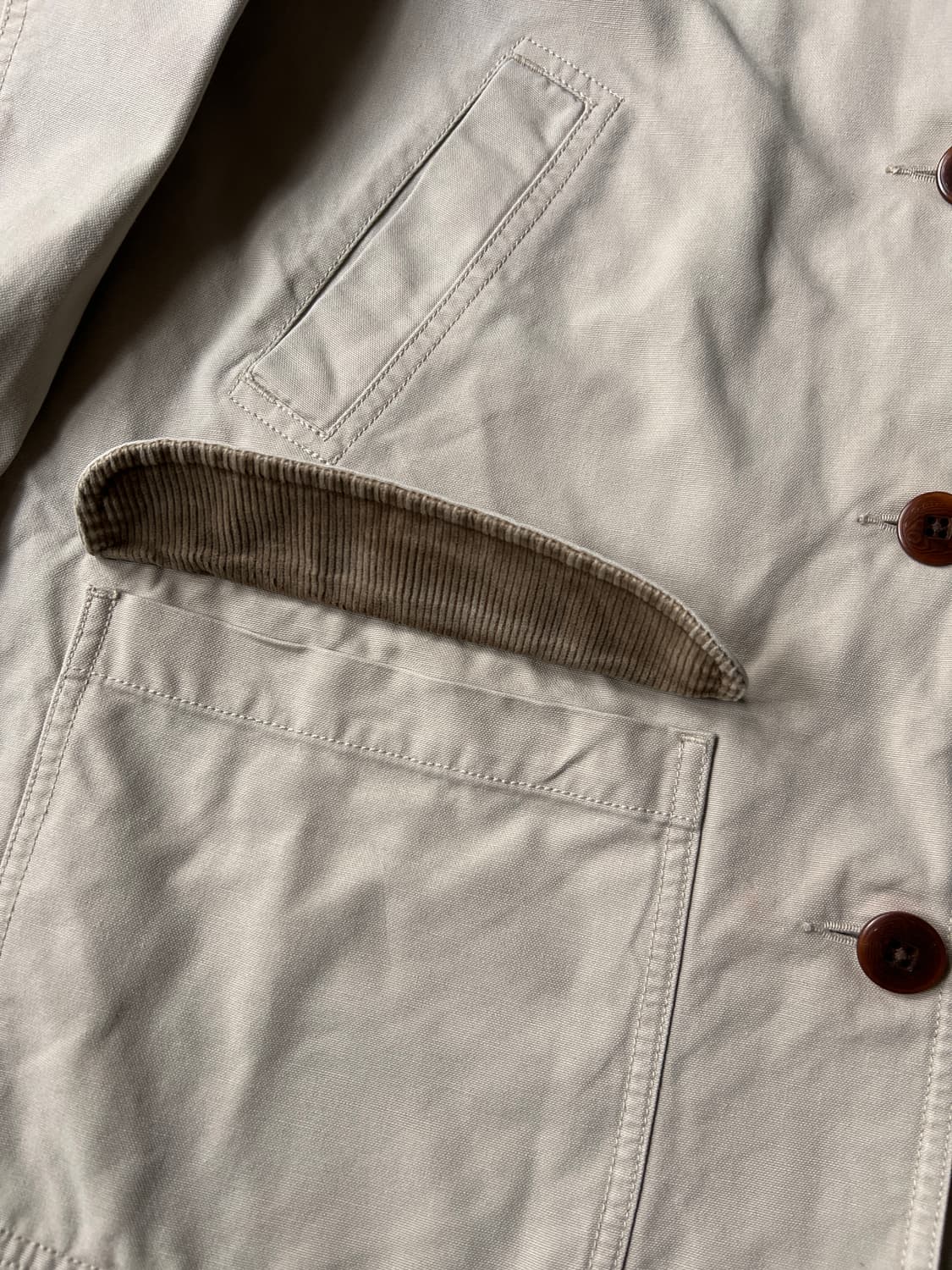 [L]L.L.Bean USA 엘엘빈 코튼 라이닝 아이보리 헌팅 자켓 상품이미지5