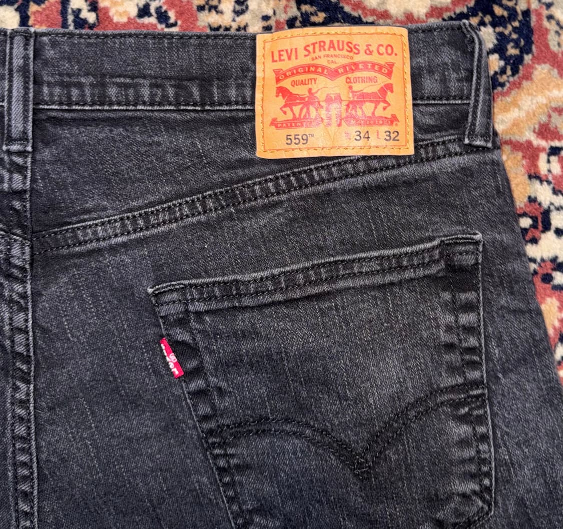 빈티지 리바이스 559 블랙 진 데님 34 (662) 상품이미지3