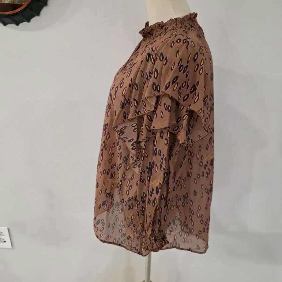 랑방 패턴 블라우스 상품이미지2