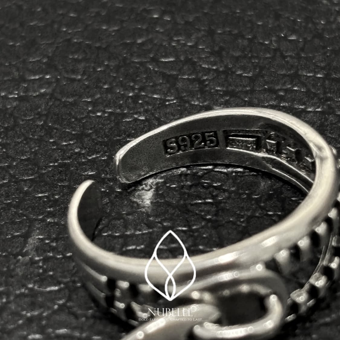 🌗 Antique zip detail ring / 925실버 지퍼 반지 상품이미지6