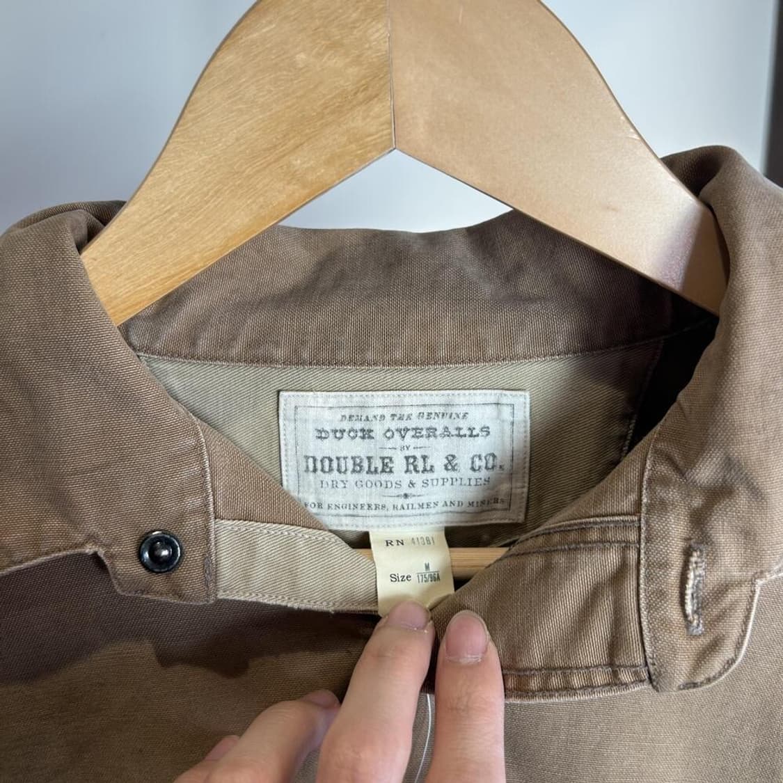13446 - RRL 더블알엘 덕 오버롤 캔버스 풀오버 셔츠 상품이미지5