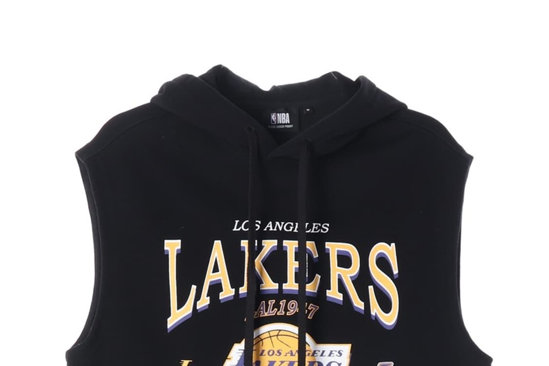 NBA LA레이커스 블랙 민소매 후드티 M 상품이미지3