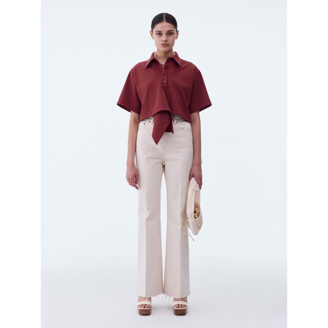 (새상품) 렉토 애시메트릭 폴로 반팔 셔츠 상품이미지2