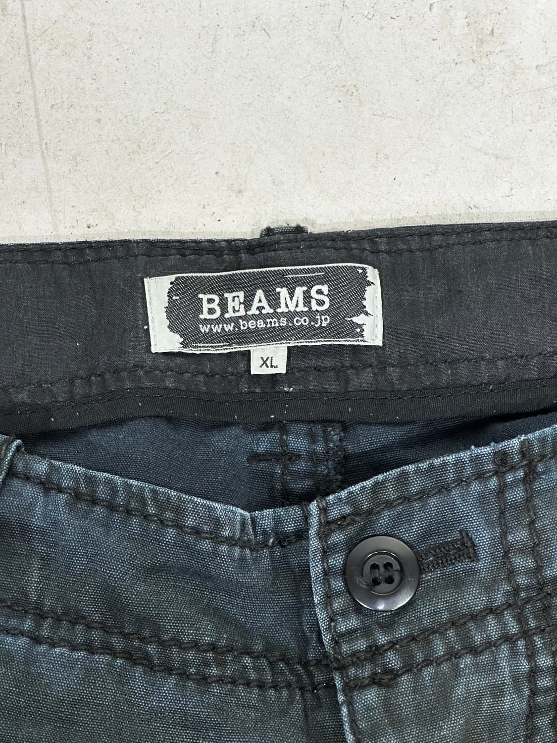 빔즈 카키 포켓 디테일 대대장 카고 팬츠 밀리터리 카모 바지 XL  상품이미지7