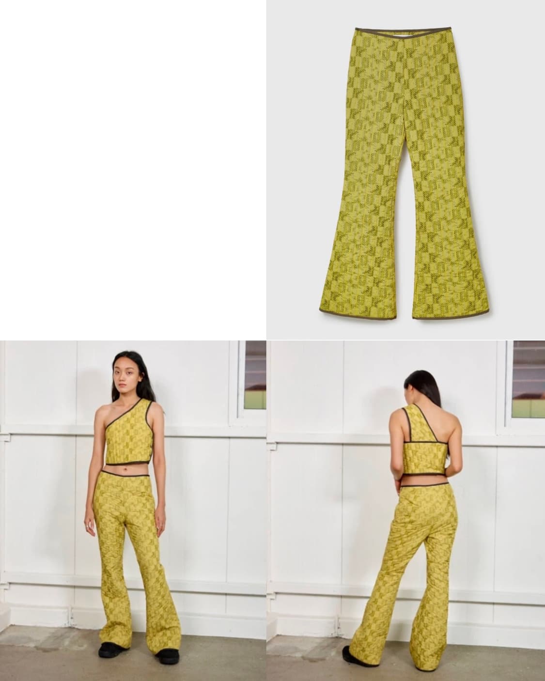 SEO 에스이오 패디드 패딩팬츠 바지 옐로우 2 상품이미지5