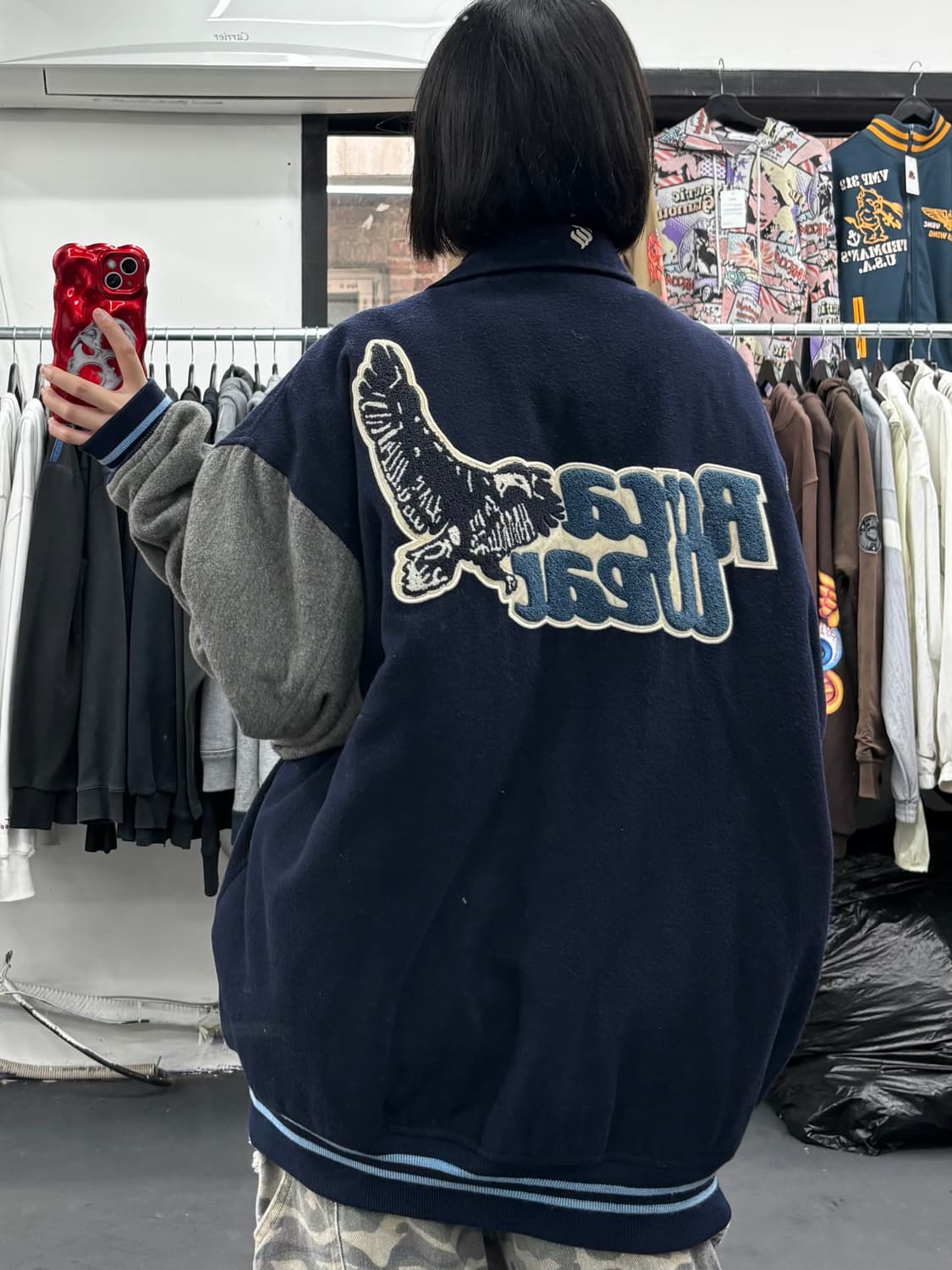 Roca wear 로카웨어 올드스쿨 울 바시티 자켓 상품이미지5