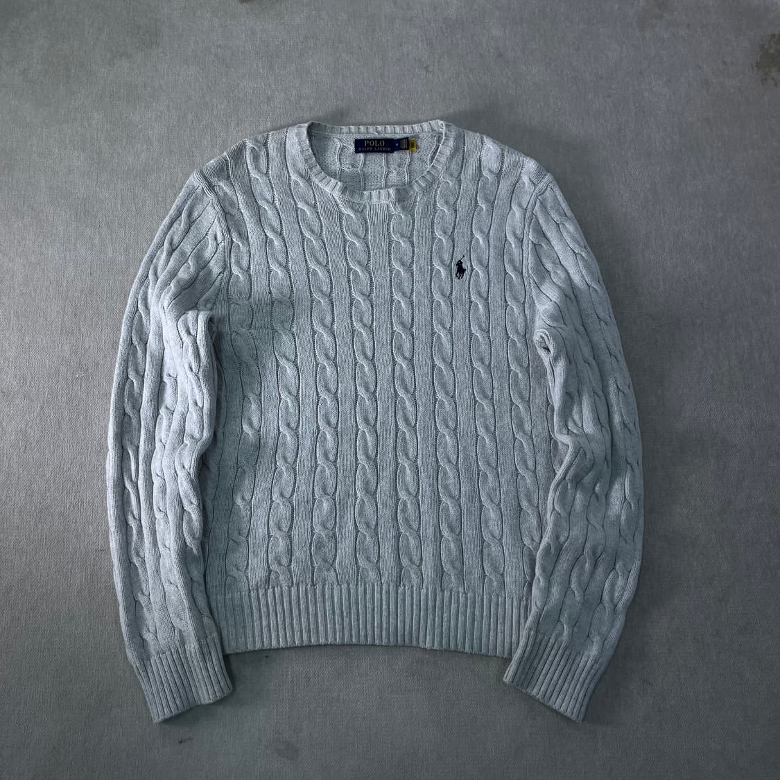 100 폴로랄프로렌 신형라벨 꽈배기 니트 상품이미지1