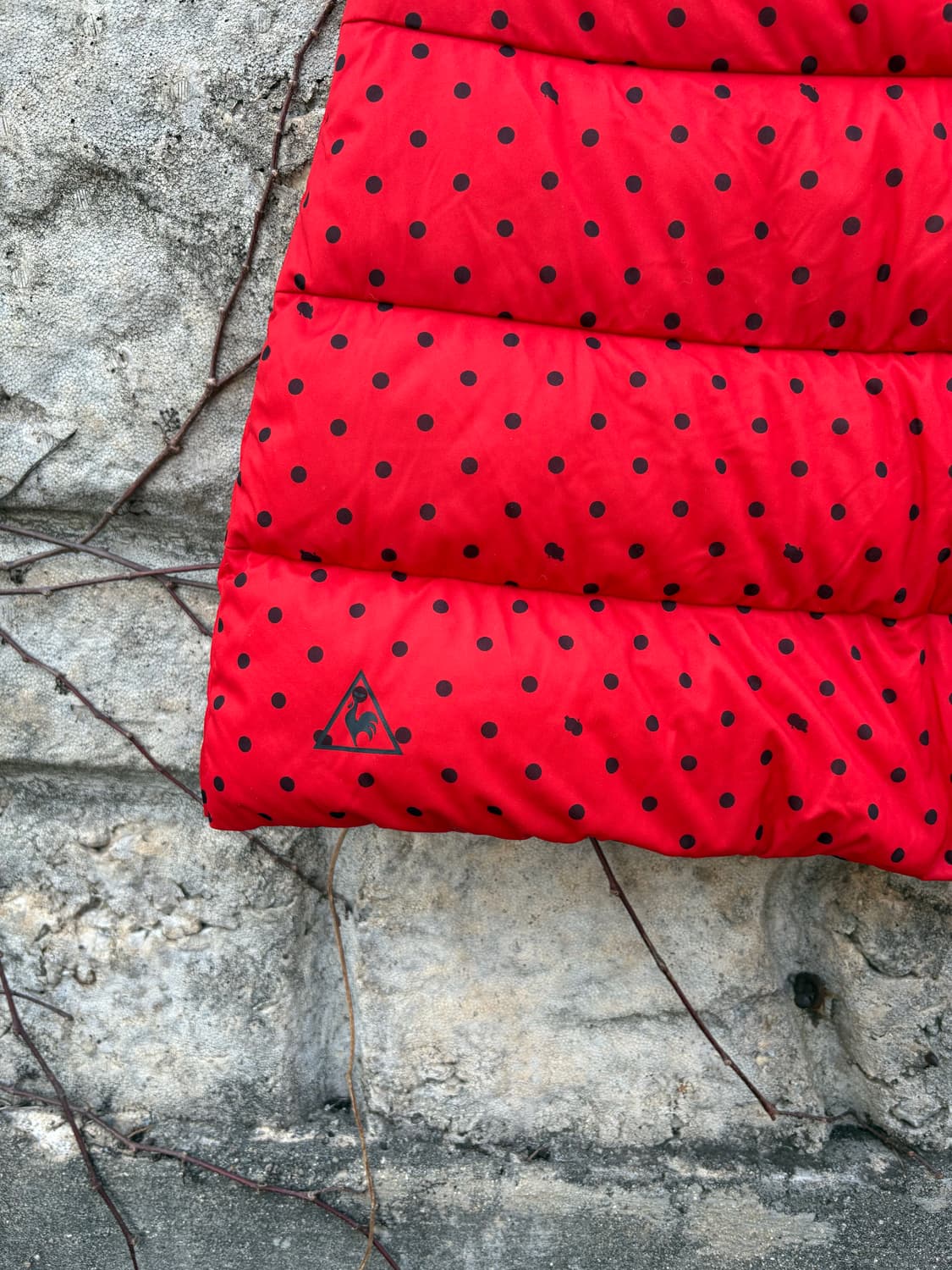 르꼬끄 패딩 땡땡이 패턴 미니스커트 빈티지 여성 치마 상품이미지3