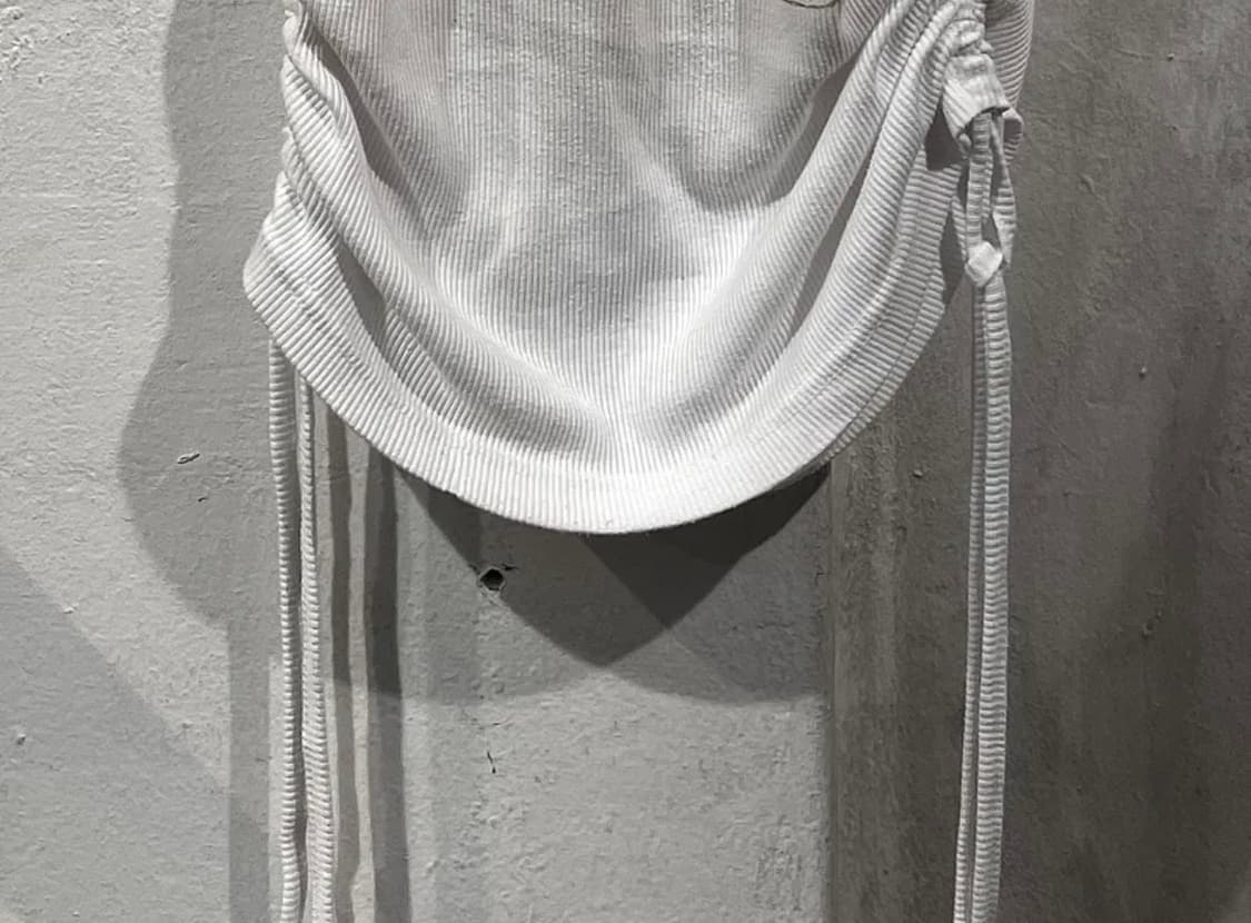 Logan white graphic eyelet tank top 상품이미지4