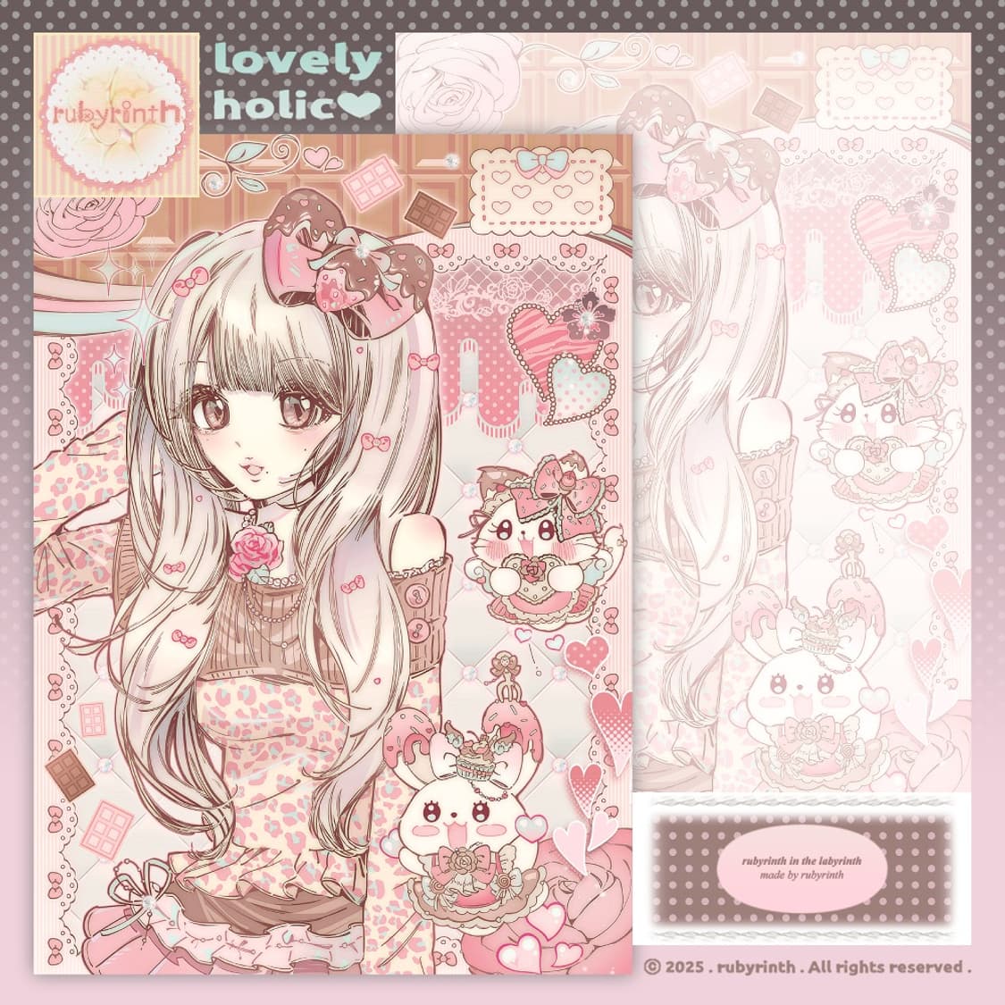 [rubyrinth] lovely holic postcard 러블리 홀릭 상품이미지1