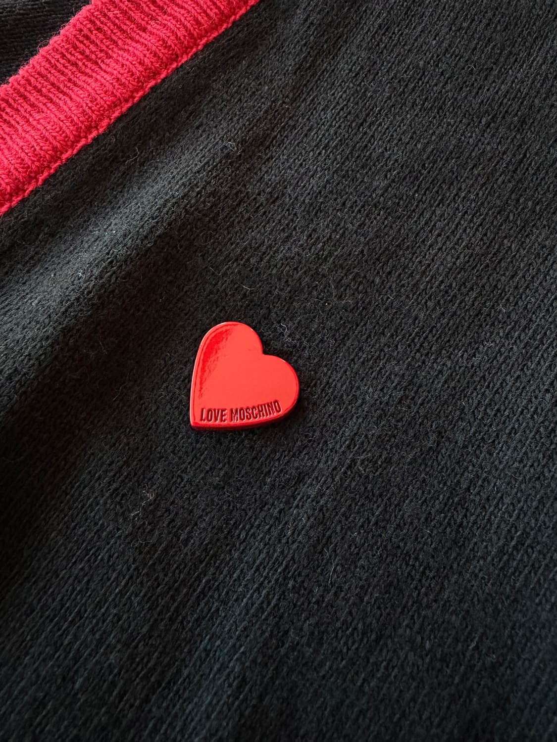 모스키노 하트 크롭 니트 가디건 상품이미지6