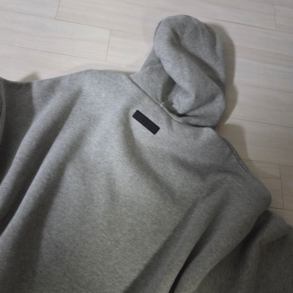 에센셜 풀오버 후드 다크 헤더 오트밀 - 24SS 상품이미지2