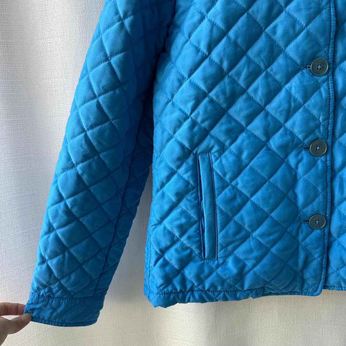 랄프로렌 퀼팅 자켓 스카이 블루 M 상품이미지3