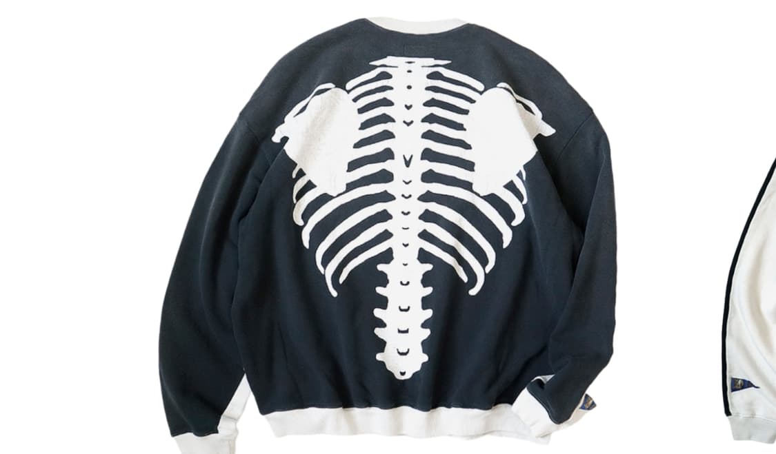 캐피탈 투톤 빅 플리스 스웻셔츠 키나리 블랙 상품이미지1