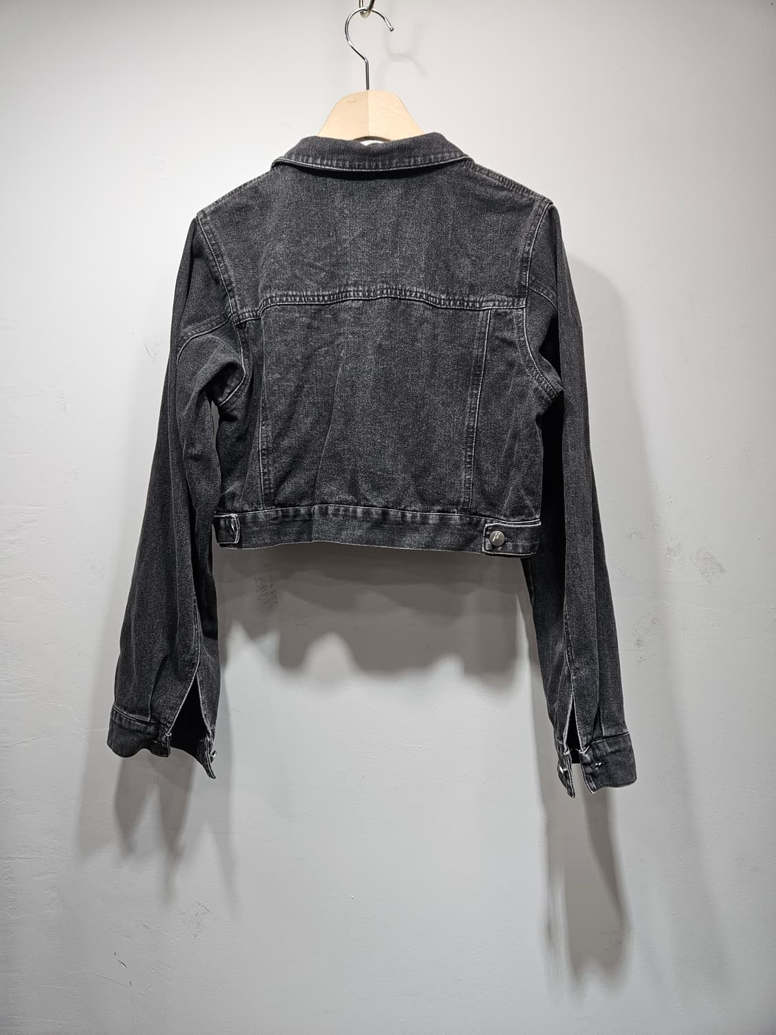 흑청 크롭 데님 자켓 상품이미지6