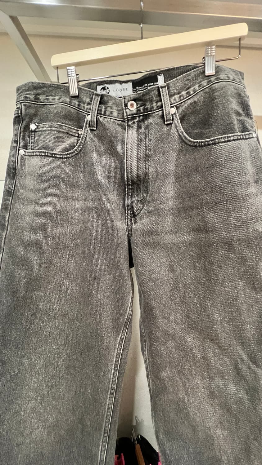 리바이스 실버탭 그레이 워시드 데님팬츠 루즈핏 상품이미지2
