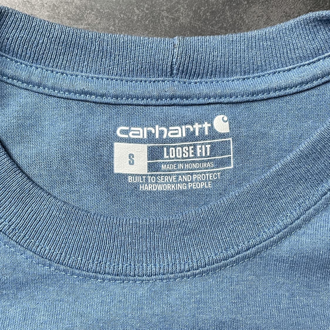 CARHARTT 칼하트K87 라이트블루 포켓 반팔 티셔츠 A01078 상품이미지9