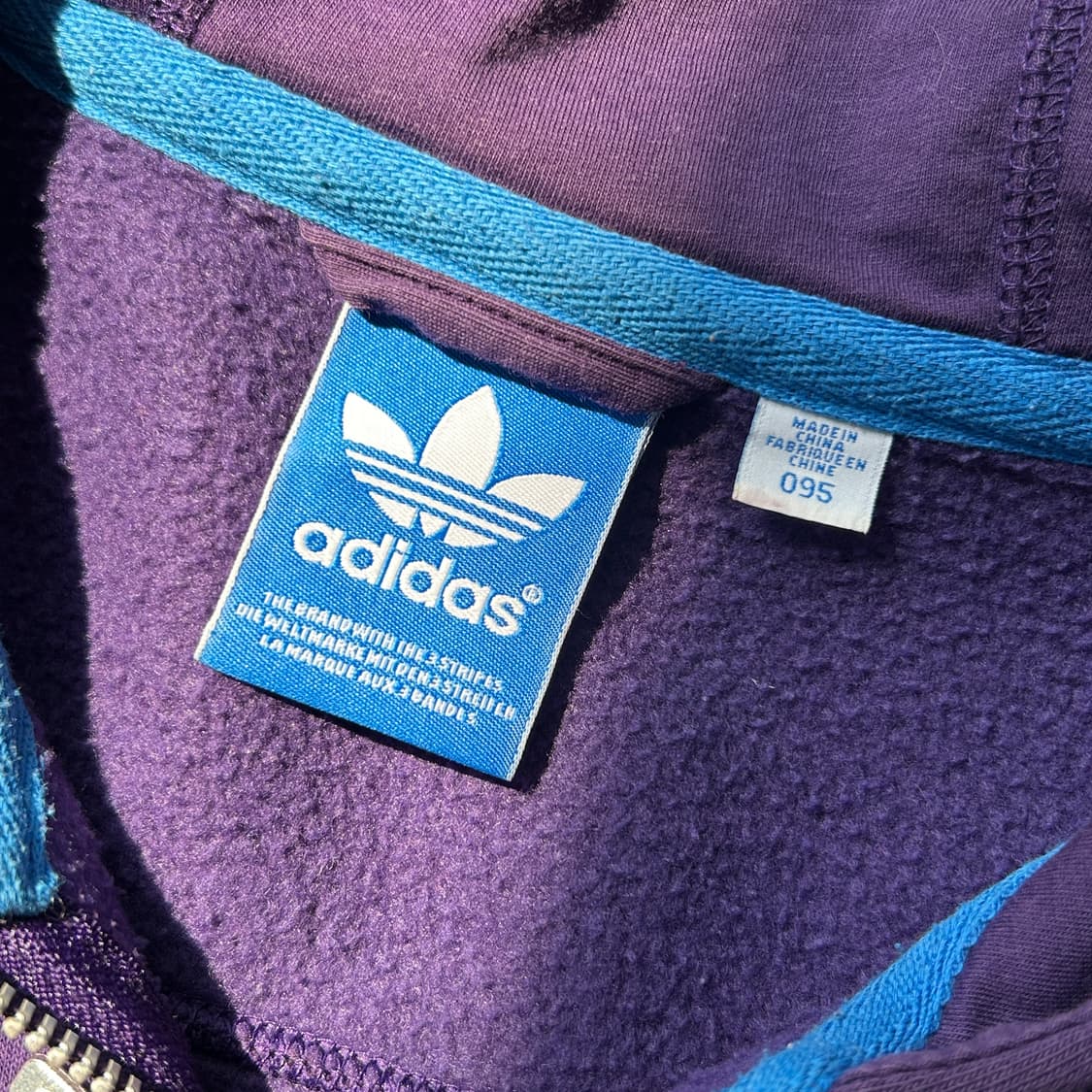 아디다스 유로파 파이어버드 퍼플 후드집업 상품이미지7