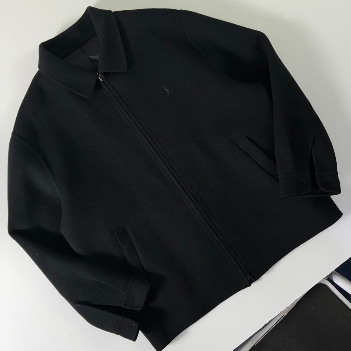 Yves Saint Laurent  입생로랑 블랙 울 블루종 자켓   상품이미지2