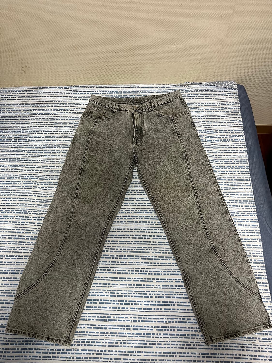 언어펙티드 트랙 데님 dyed grey L 상품이미지1