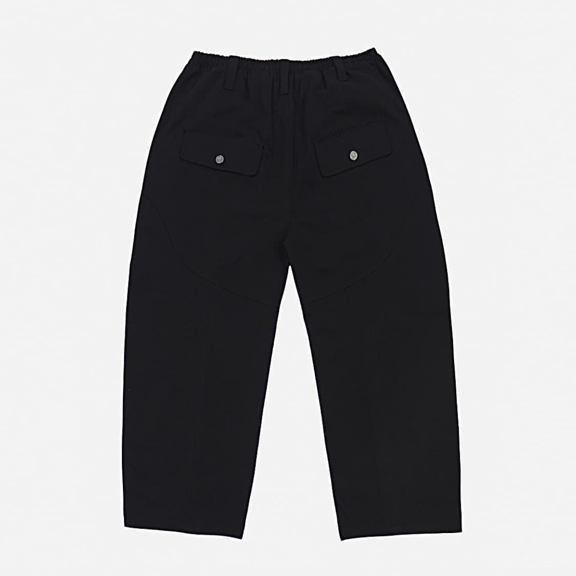 (새상품 택포가격) 이스트서비스샵 릴렉스핏 우븐 팬츠 블랙 50 상품이미지2