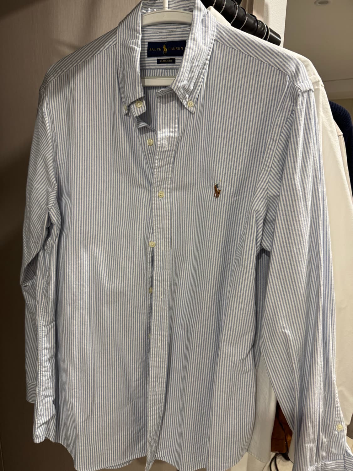 폴로 스트라이프 셔츠 라지 상품이미지1