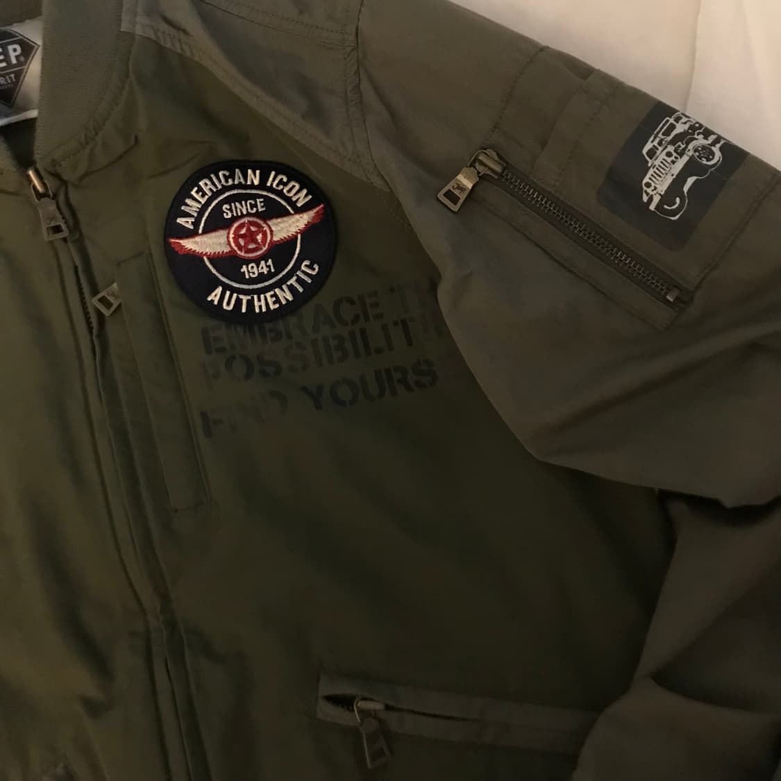 Jeep 지프 와투케 밀리터리 지퍼 크롭자켓 상품이미지3