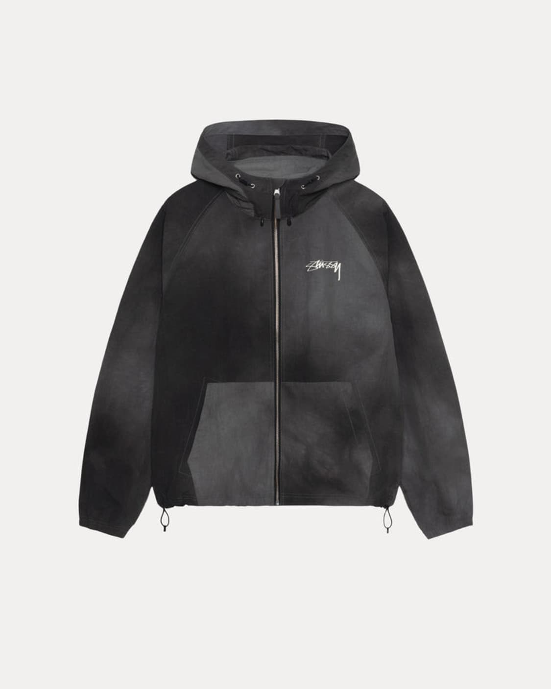 stussy wave dye beach shell jacket black 상품이미지1