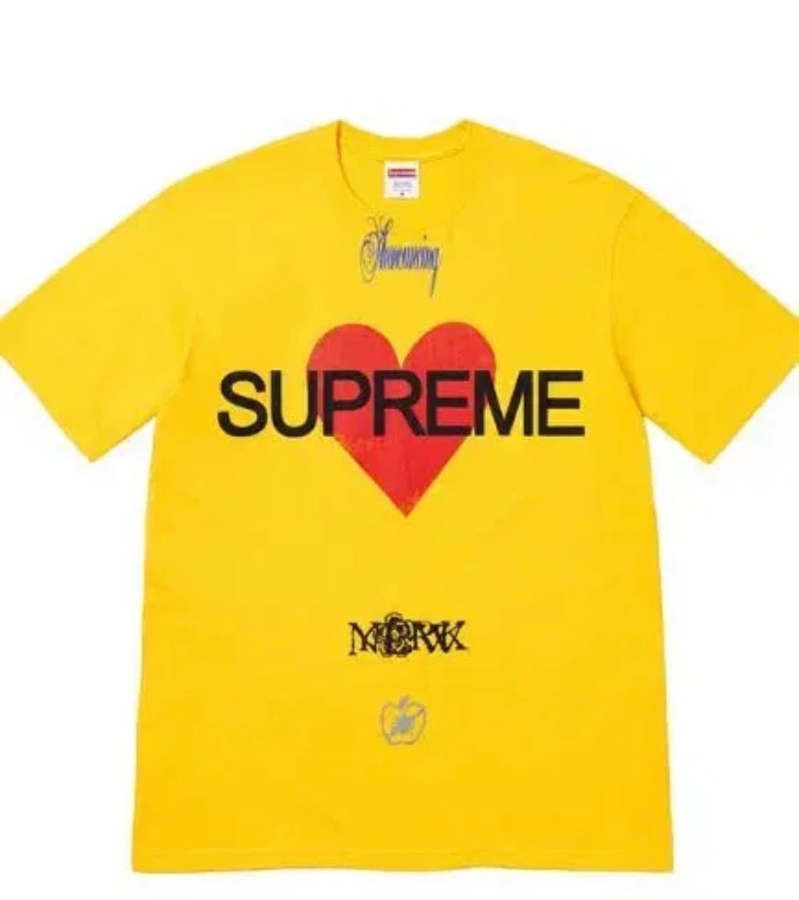 [L]슈프림 어나운싱 티셔츠 옐로우 - 25SS 상품이미지1