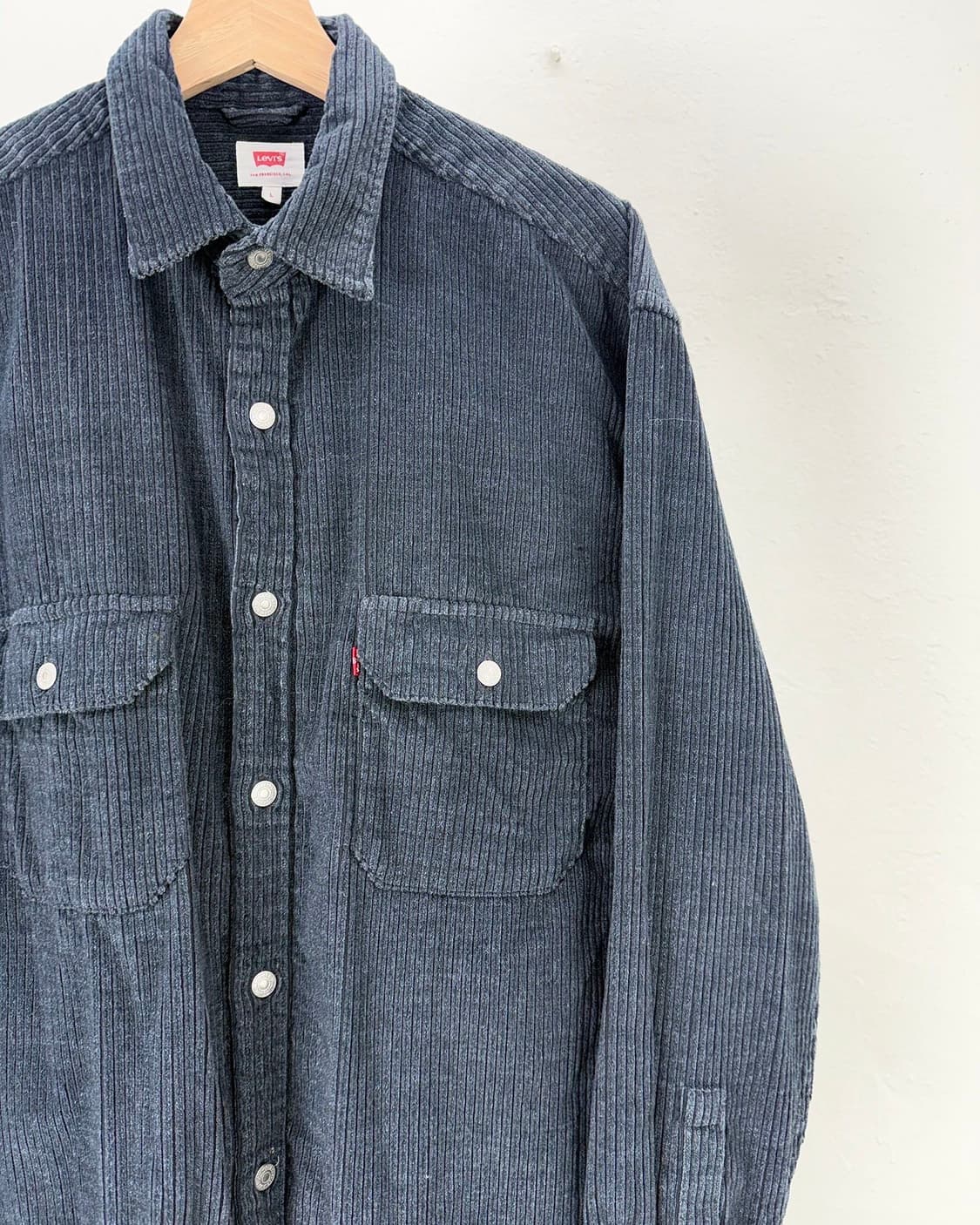 리바이스 네이비 투포켓 코듀로이 골덴 워크 셔츠 상품이미지3