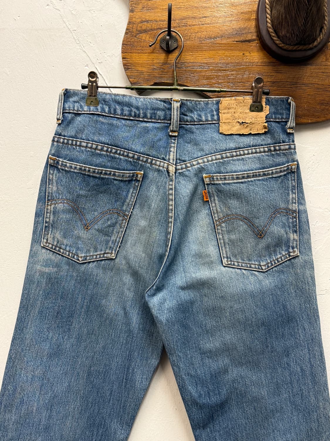 80s Levi's 515 Orange Tab Straight Denim 상품이미지1