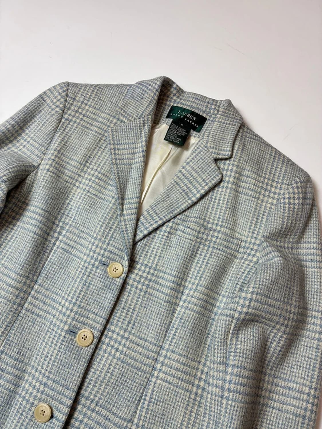 로렌 랄프로렌 00's 울 체크 3B 우먼스 블레이저 PN8637 상품이미지2