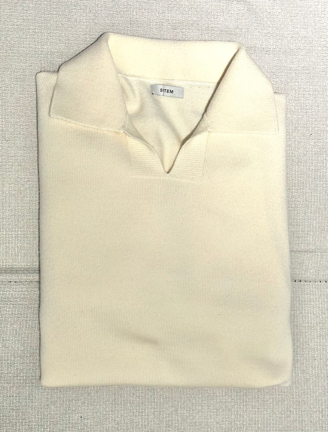 시스템 아이보리 카라 니트 상품이미지2