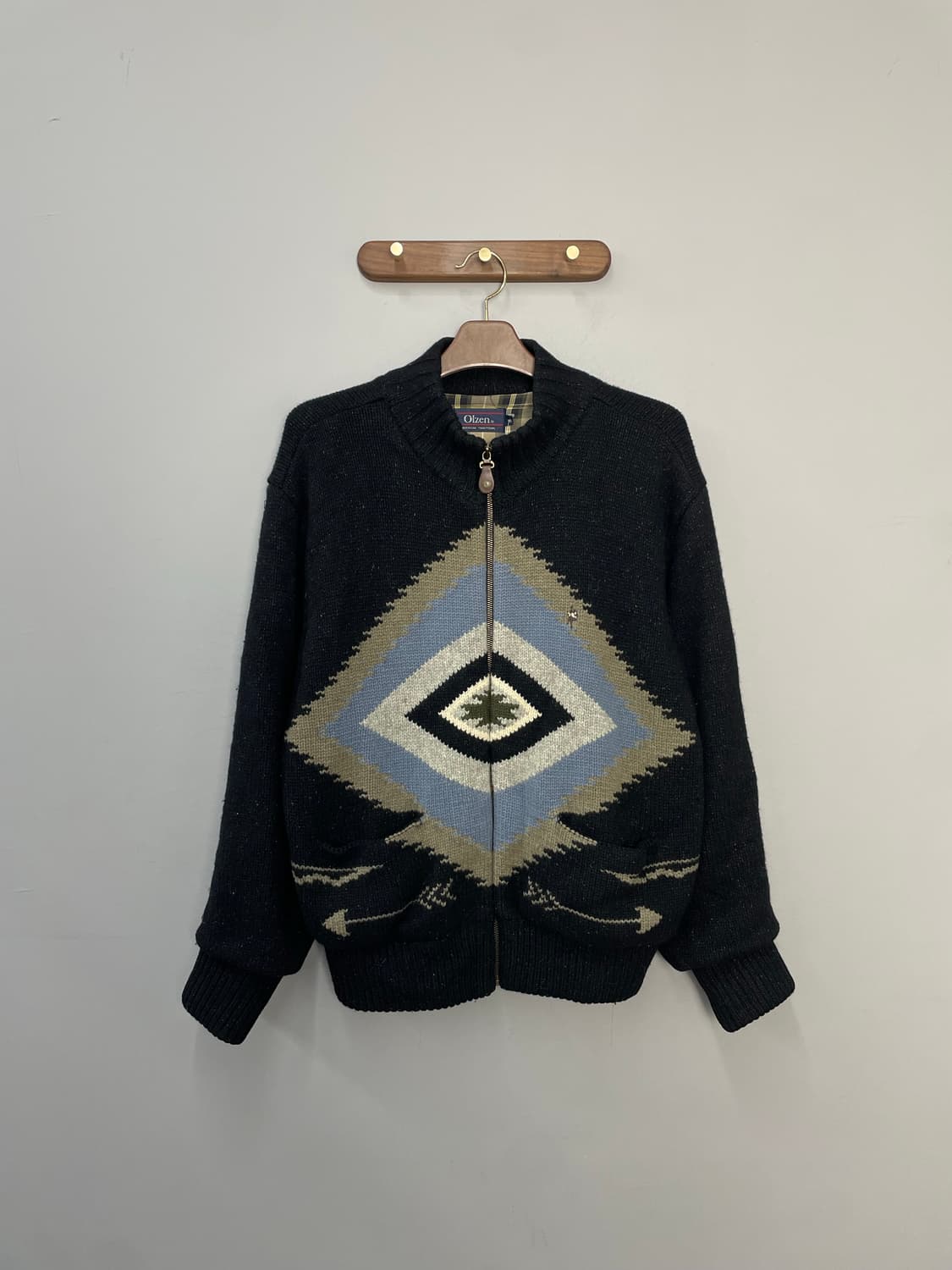 울젠 빈티지 니트 집업 H2327 상품이미지2