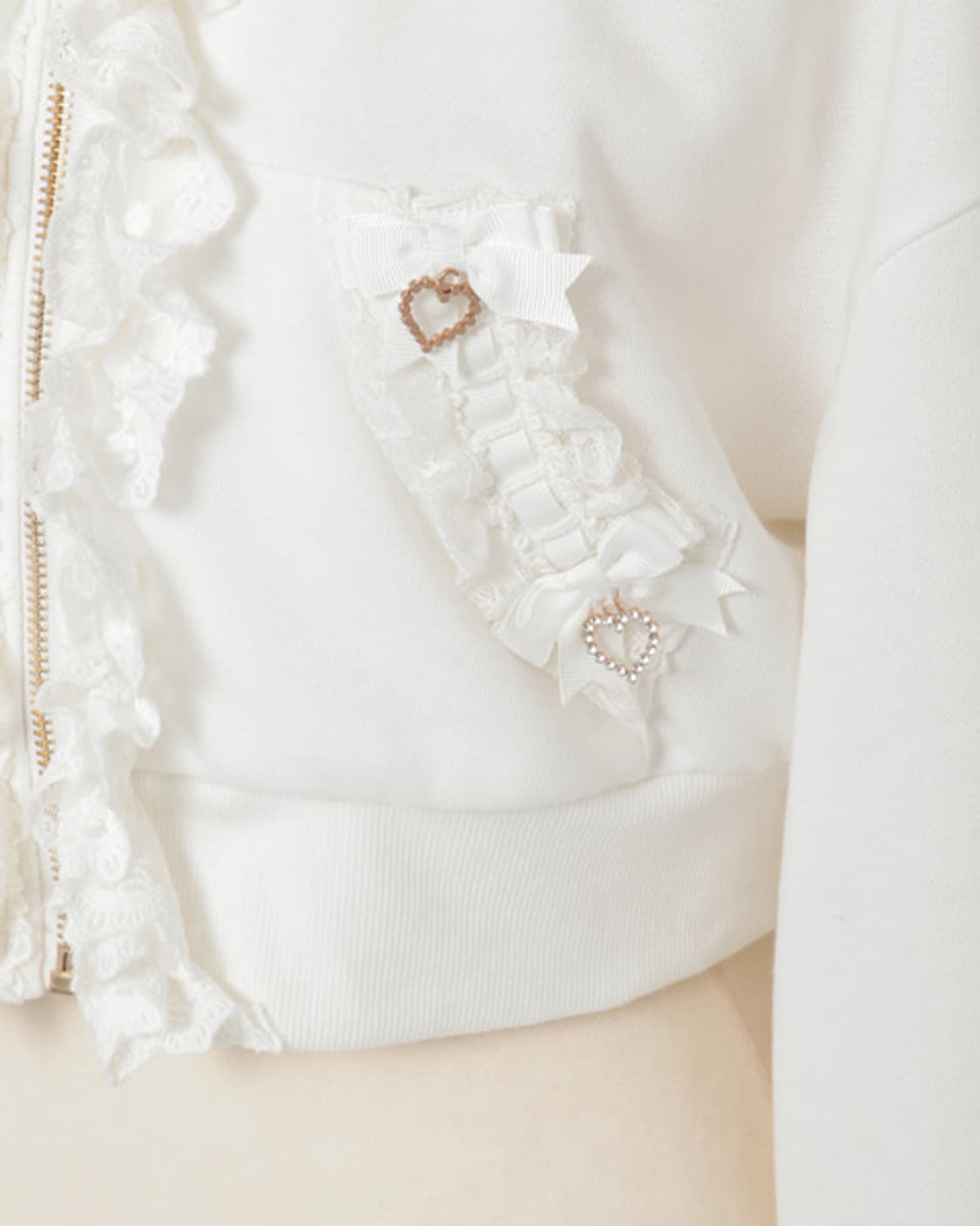 리즈리사 우사미미 크롭 후드집업 양산형 상품이미지3