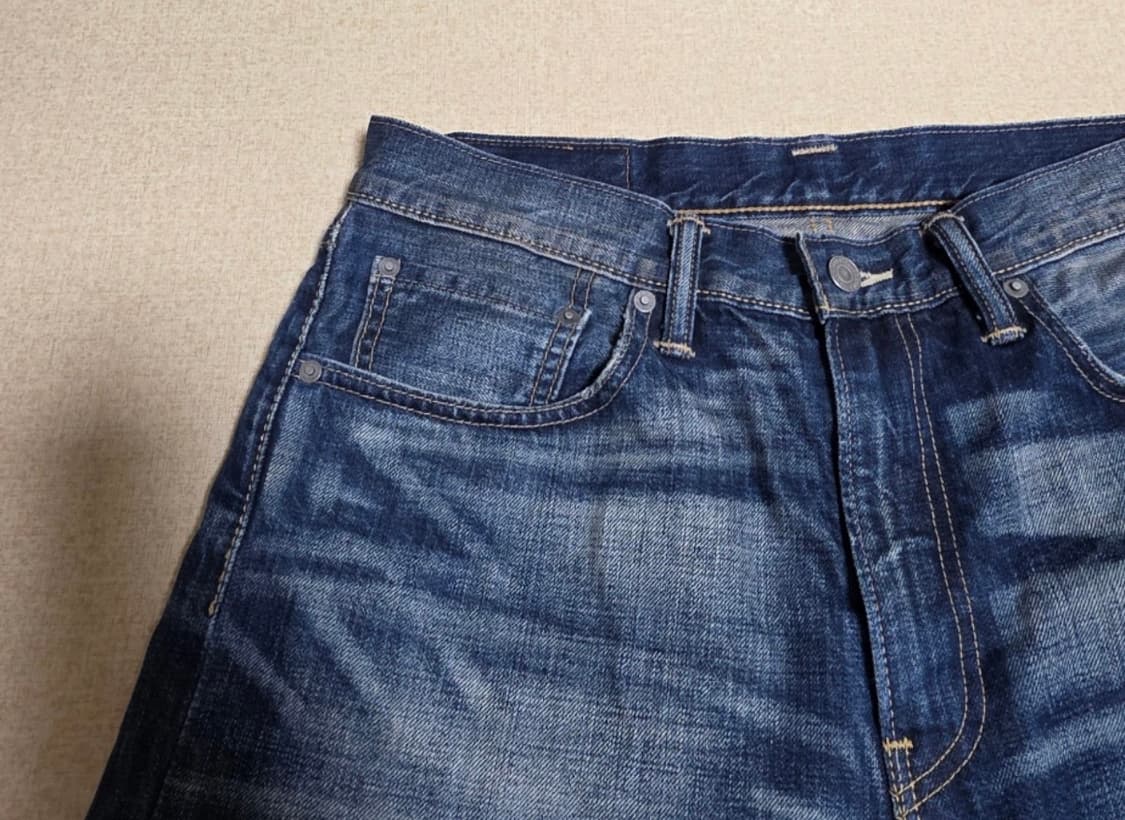 리바이스 505 워싱 데님바지 상품이미지2