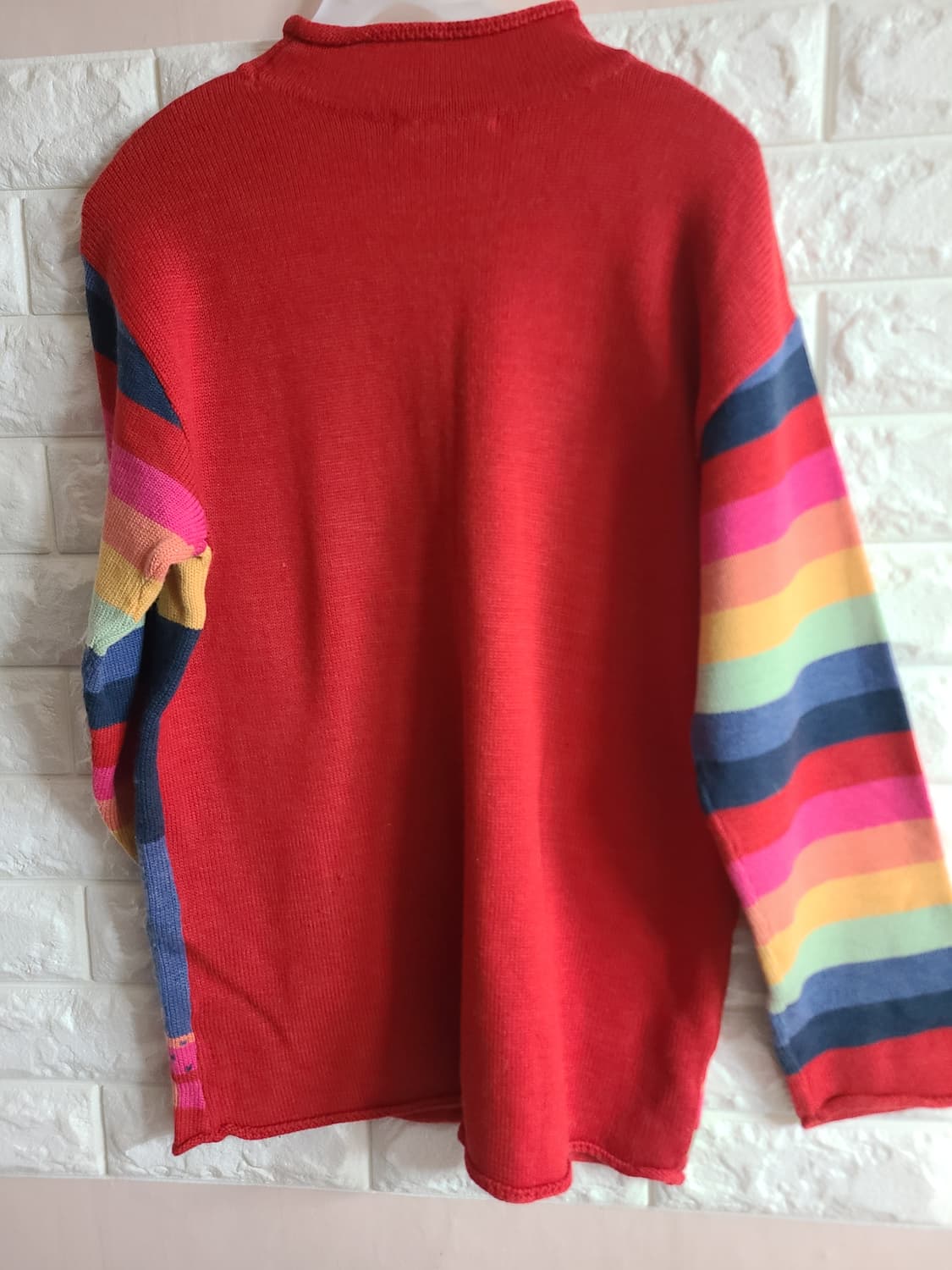 기비 꽃자수 니트 스웨터(55-66) 상품이미지8