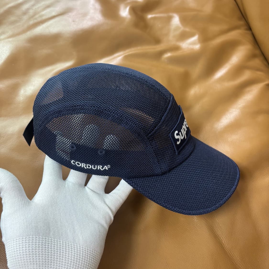 슈프림 캠프캡 모자 박스로고 23ss 메쉬 코듀라 네이비 상품이미지5