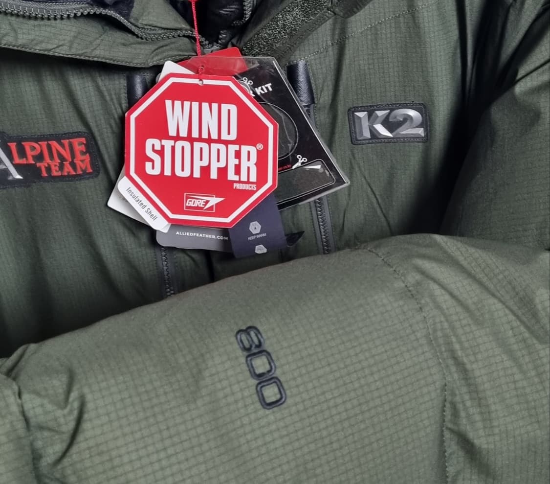 새상품) XXL (110) K2 800 카키 알파인 코볼트 대장 구스다운 상품이미지3