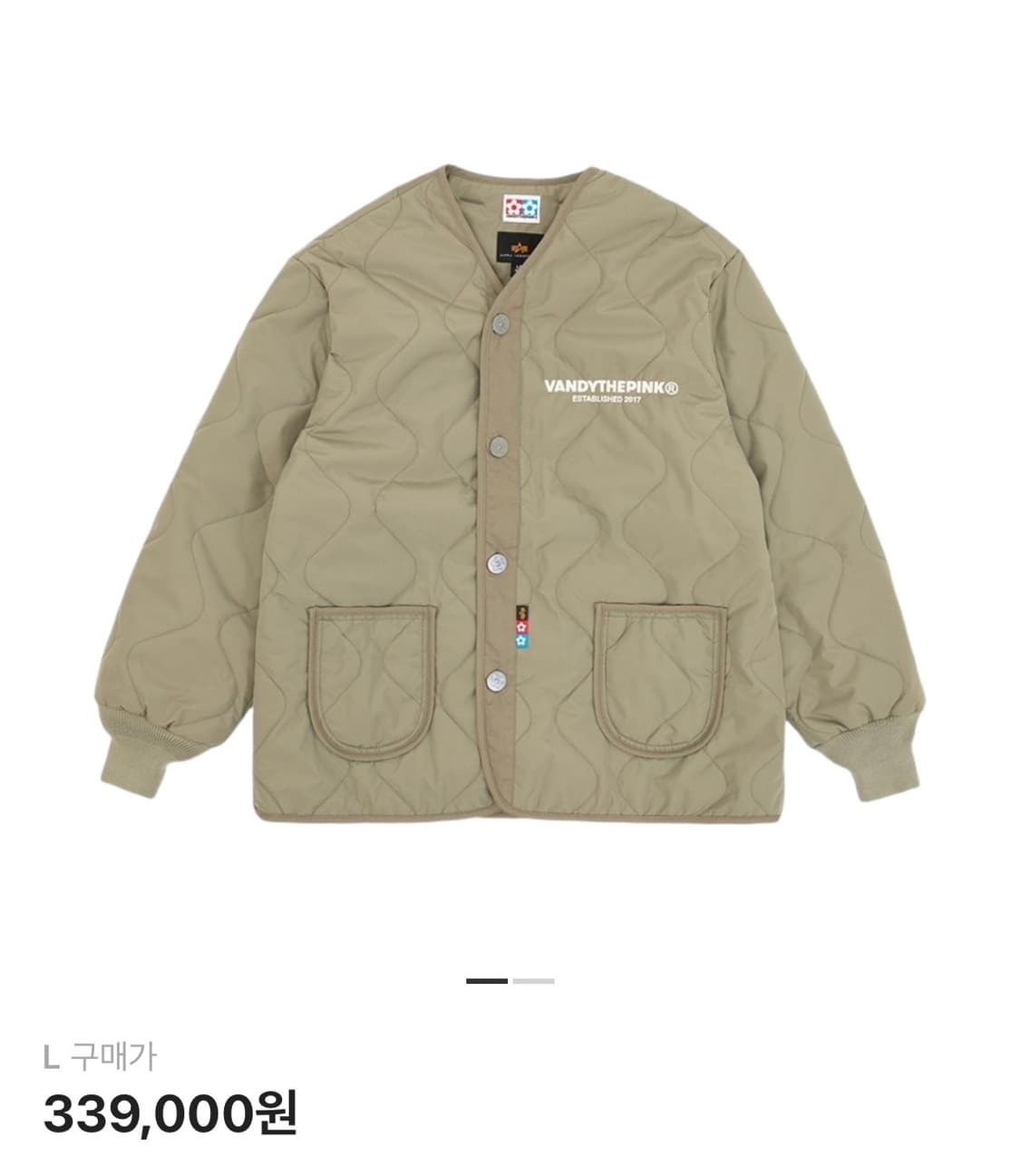 [L] 반디 더 핑크 x 알파 인더스트리 라이너 자켓 로렐 카모 상품이미지1