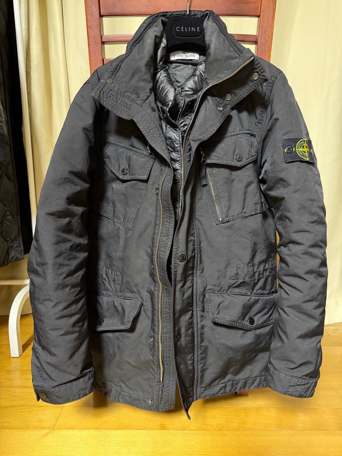 스톤아일랜드 블랙 david tc 필드자켓 탈부착 상품이미지1