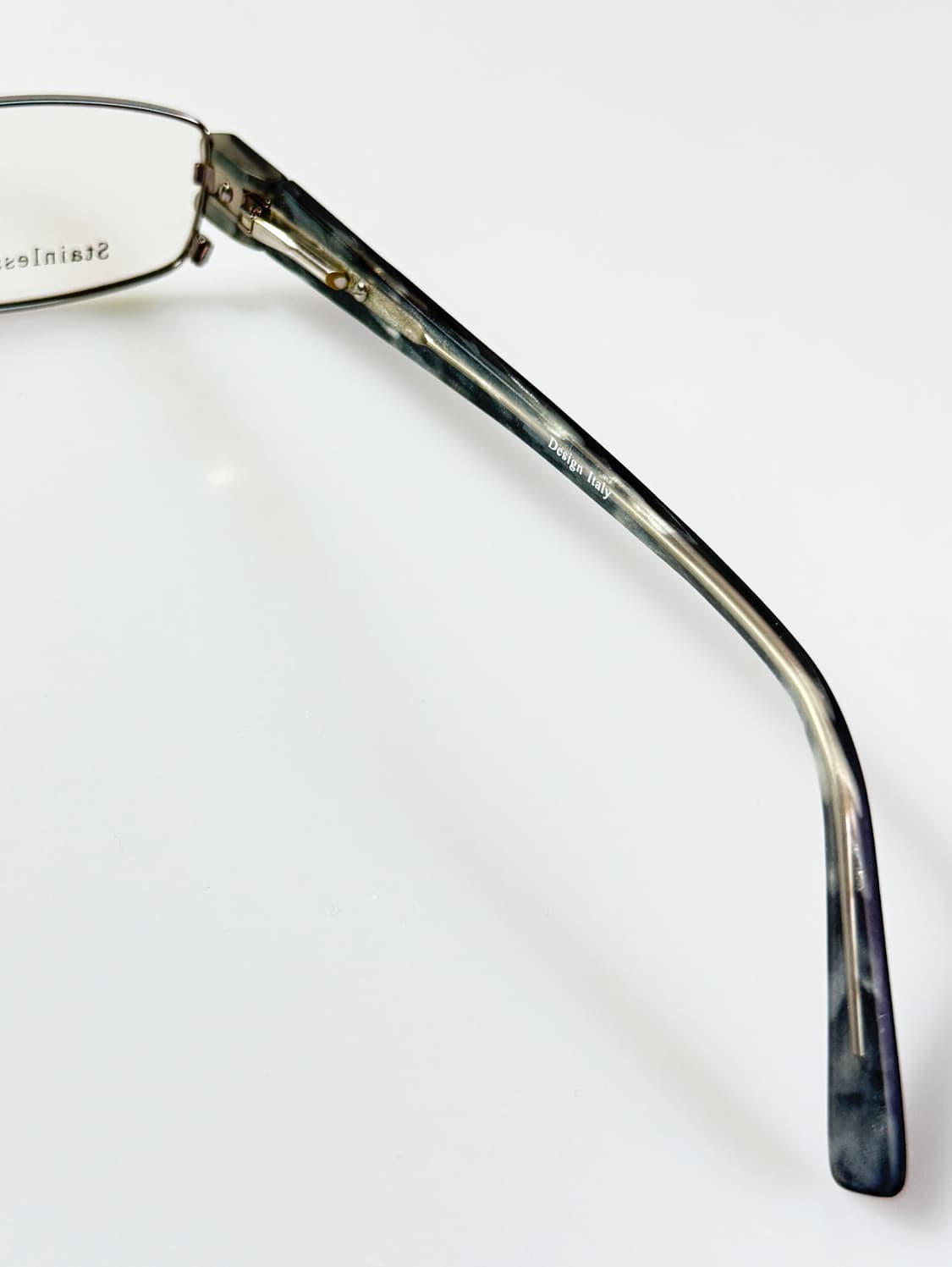 90s TOKIO 건메탈 슬림 스퀘어 빈티지 안경 상품이미지7