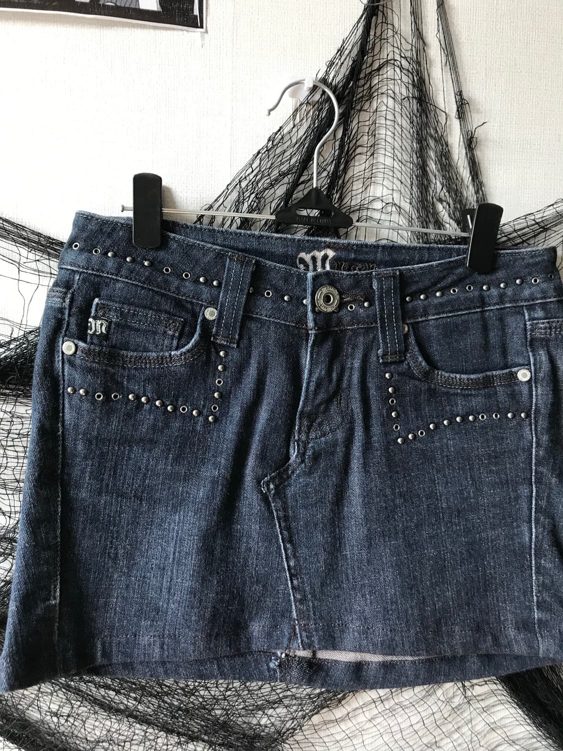 Y2k back pocket detail denim skirt   상품이미지4