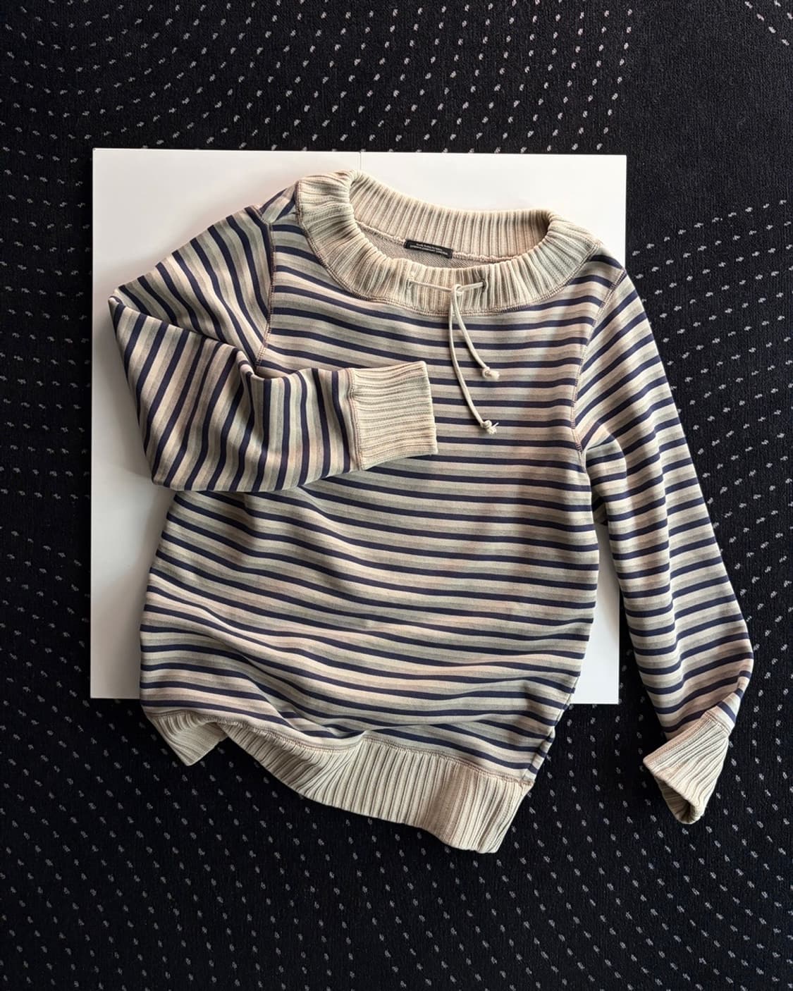 stripe patterned cotton top 상품이미지1