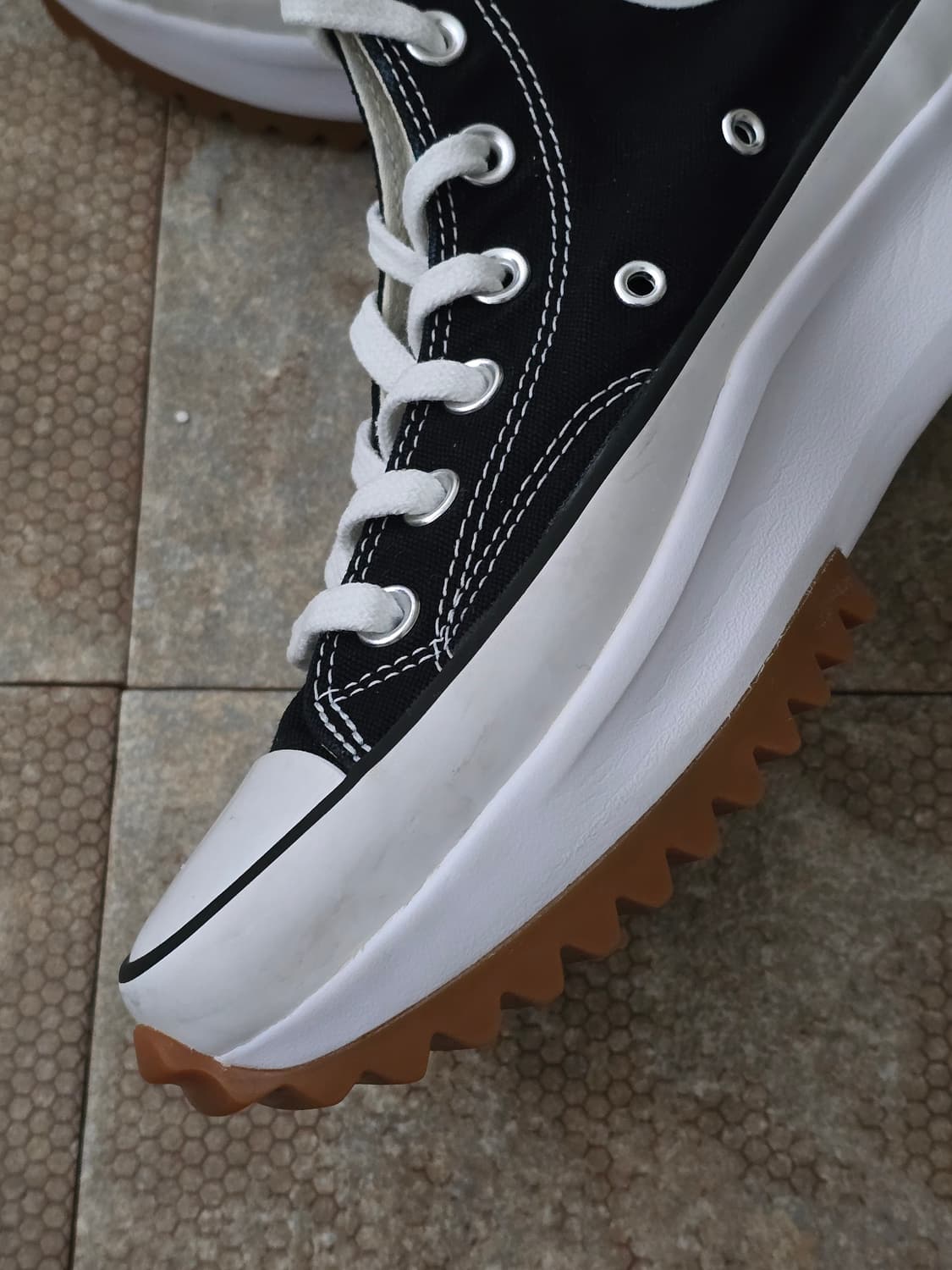 (240)컨버스 런스타 하이크 하이 검흰 상품이미지7